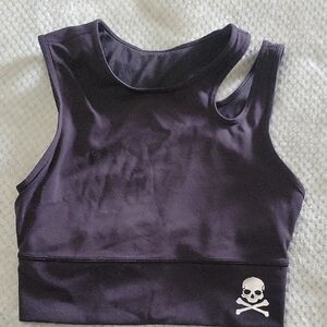 lululemon athletica Black Skull Tank Top